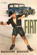 Poster Manifesto Locandina Pubblicitaria Automobili Fiat Balilla Stampa 32x47 Cm