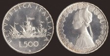 500 lire 1968 caravelle - lire,
