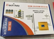 Kit ripetitore amplificatore booster segnale antenna GSM DCS 4G universale