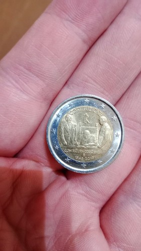 Moneta rara costituzione - moneta,