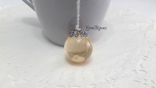 Collana resina ciondolo sfera