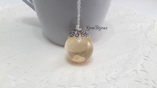 Collana resina ciondolo sfera