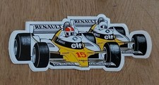 STICKER VINTAGE AUTOCOLLANT AUFKLEBER AUTO MOTO TUNING FORMULA 1 RENAULT ELF