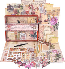 Kit Di Scrapbooking (96 PCS), Collezione Vintage-Angelo Rosa, Perfetto per Mater