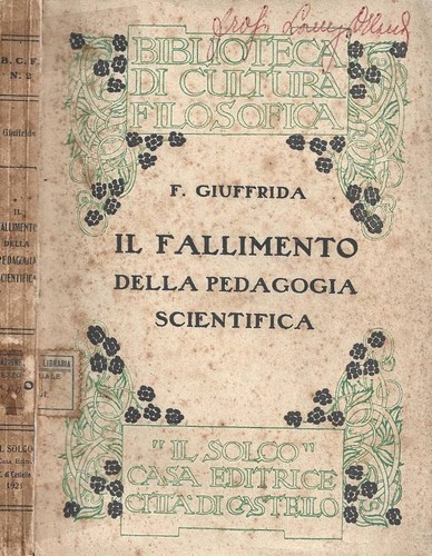Fallimento della pedagogia - il,