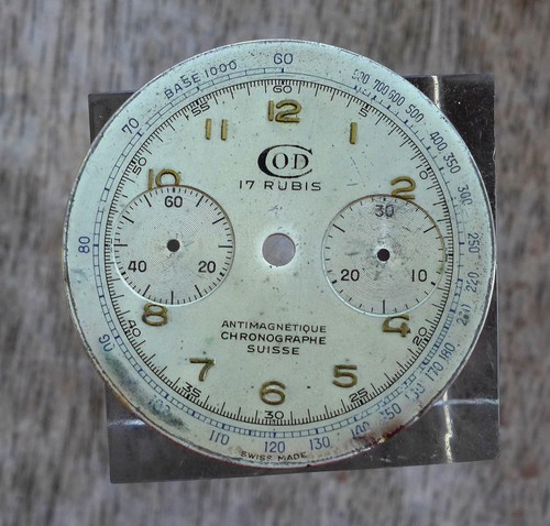 Original chronograph dial for - original,