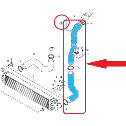 Durite suralimentation pour - suralimentation,