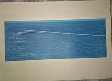 PIERO GUCCIONE SCICLI 1935 2018 " LINEE DELL'ACQUA " LITOGRAFIA  Leggi Sotto 