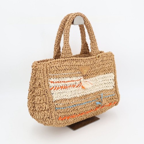Borsa prada rafia - rafia, tessuto