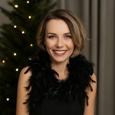 Sciarpa di Piume Nere 40g |