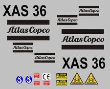 SET DECALCOMANIE ATLAS COPCO