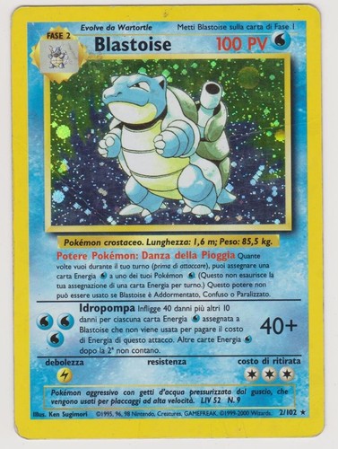 Pokemon card blastoise 1 - -,