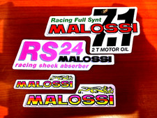 MALOSSI 4 adesivi - RACCOLTA ADESIVI VINTAGE , in foto si vedono tutti