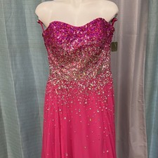 Mori Lee Pink Beaded