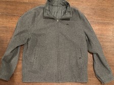 Giacca vintage Lacoste reversibile lana uomo taglia 56/7 (circa XL) grigio