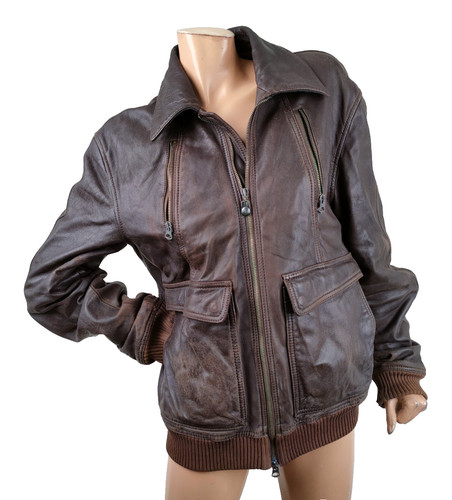 Giubbino pelle armani jeans - pelle,