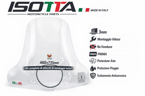 Kit parabrezza attacchi per - kit,