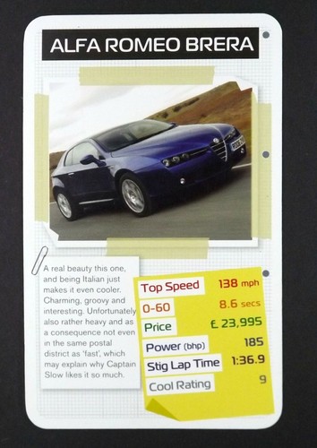 Card top gear cool - x, car
