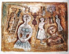 Massimo CAMPIGLI-1958-litografia originale
