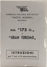 uso manutenzione moto morini 175 gran turismo anastatica moto epoca ricambi