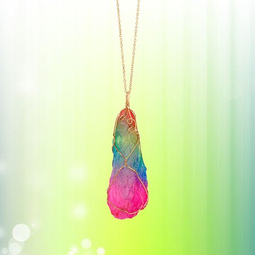 Crystal pendant necklace gift - ,