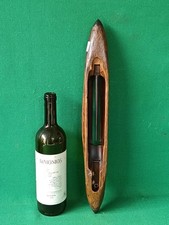 VECCHIA NAVETTA TESSILE DA TELAIO LEGNO SPOLETTA FILATI TESSITURA VINTAGE. CK13