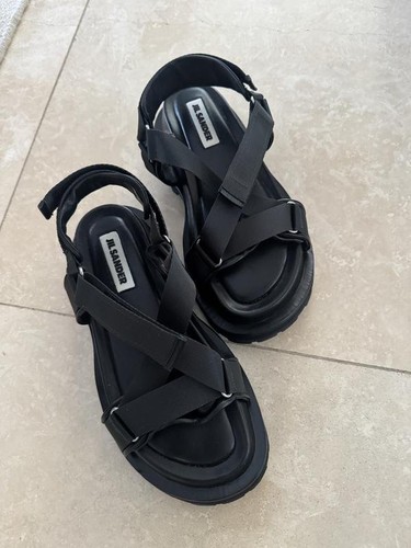 Sandali donna jil sander nero - sandali,