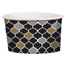 12 Coppe gelato Nero oro