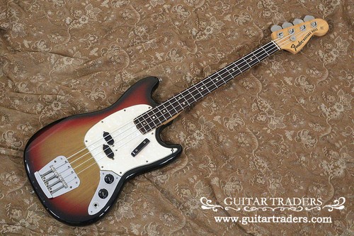 Fender mustang bass sunburst - bass,