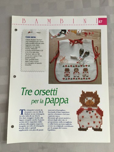 Schema punto croce bambini - schema,