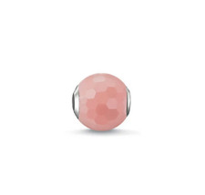 Thomas Sabo Charm Beads Karma in Argento 925 Rosa Chiaro sfaccettato K0128