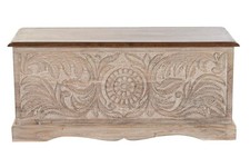 CASSAPANCA IN LEGNO PANCA PANCHETTA PORTABIANCHERIA BAULE LEGNO ARTE POVERA