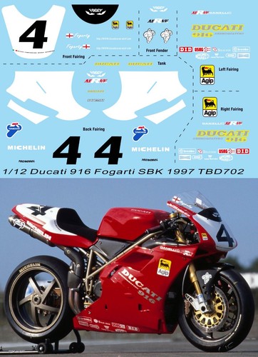 Decals per ducati 916 - 1/12,