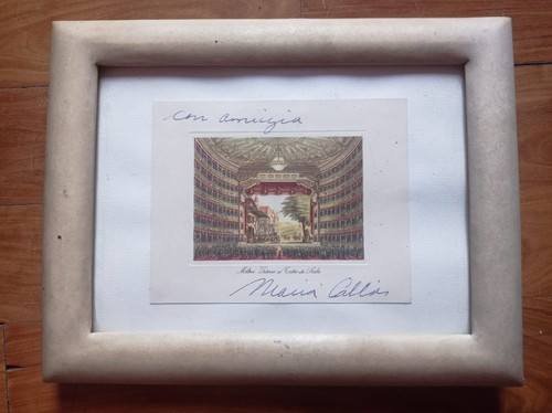 Autografo soprano maria callas - autografo,