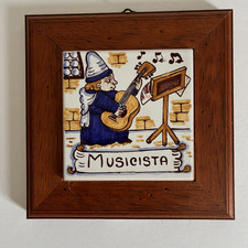 Wood Framed Ceramic Tile