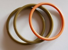 BRACCIALETTI (BANGLES) VERDE E ARANCIO