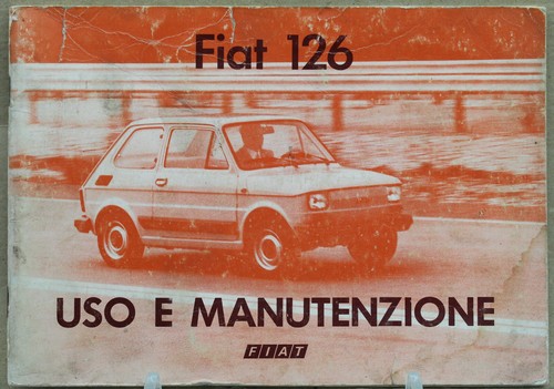 Libretto uso manutenzione - libretto, fiat
