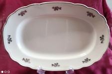 Piatto ovale portata Richard Ginori porcellana Ginori 3 stelle verdi giugno 1939