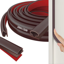 Guarnizione Adesiva per Porta E Finestra, 16M D-Profilo Insonorizzata Isolante, 