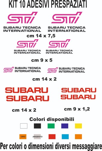 Adesivi subaru tecnica - subaru,