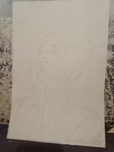 Disegno giovanne ragazza 1955 - giovanne,