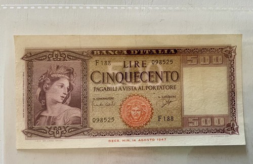 Banconota 500 lire - 500,