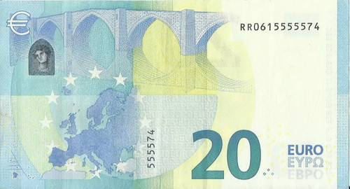Banconota euro rara - banconota, 20