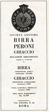 PUBBLICITA' 1923 BIRRA PERONI