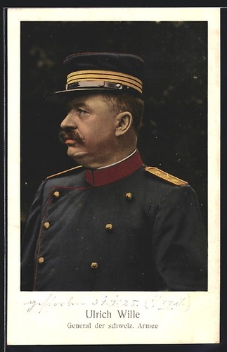 Cartolina comandante svizzero