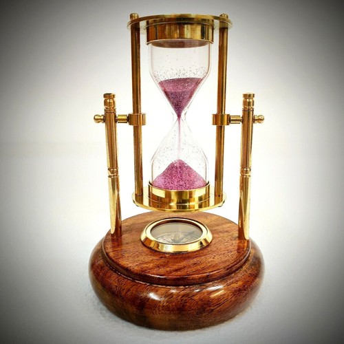 Timer sabbia girevole ottone