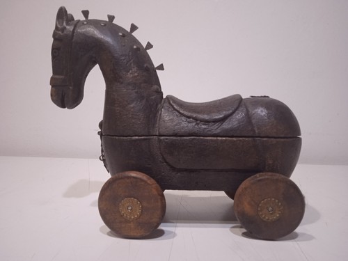 Antico cavallino legno - antico,