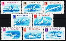 Romania 1962 Sport acquatici barche a vela canottaggio yachting canoa 8v MNH