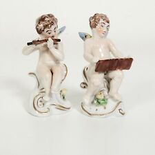 Originale coppia di Cherubini musicisti in ceramica Capodimonte made in Italy