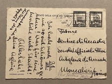 M) Cartolina Vaticano 1939